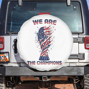 We Are Champions Spare Tire Cover USA Soccer Lover Gift TS12 No hole Black Print Your Wear