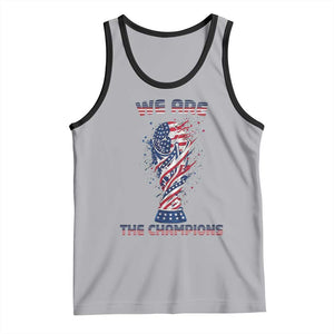 We Are Champions Tank Top USA Soccer Lover Gift TS12 Athletic Heather Black Print Your Wear