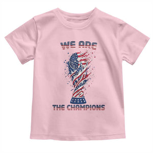 We Are Champions Toddler T Shirt USA Soccer Lover Gift TS12 Light Pink Print Your Wear