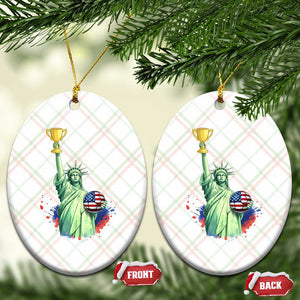 Statue Of Liberty Soccer Cup Ceramic Ornament USA Soccer Lover Gift TS12 Print Your Wear