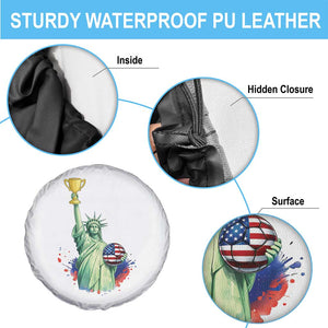 Statue Of Liberty Soccer Cup Spare Tire Cover USA Soccer Lover Gift TS12 Print Your Wear