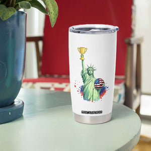Statue Of Liberty Soccer Cup Tumbler Cup USA Soccer Lover Gift TS12 Print Your Wear
