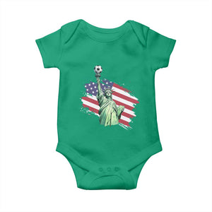 Statue Of Liberty Soccer Lover Baby Onesie New Yorker Fan Gift TS12 Irish Green Print Your Wear