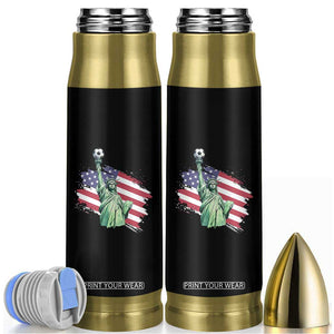 Statue Of Liberty Soccer Lover Bullet Tumbler New Yorker Fan Gift TS12 Black Print Your Wear