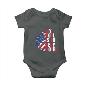 My Goal Is To Deny Yours Baby Onesie Soccer Goalie Gift TS12 Dark Heather Print Your Wear