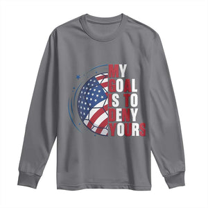 My Goal Is To Deny Yours Long Sleeve Shirt Soccer Goalie Gift TS12 Charcoal Print Your Wear