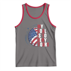 My Goal Is To Deny Yours Tank Top Soccer Goalie Gift TS12 Deep Heather Red Print Your Wear