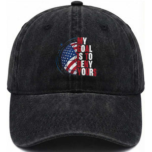 My Goal Is To Deny Yours Washed Cotton Baseball Cap Soccer Goalie Gift TS12 Print Your Wear
