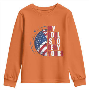 My Goal Is To Deny Yours Youth Sweatshirt Soccer Goalie Gift TS12 Orange Print Your Wear