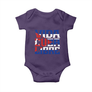 Viva Cuba Libre Baby Onesie Cuban Freedom Supporter TS12 Purple Print Your Wear