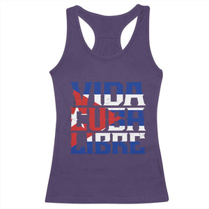 Viva Cuba Libre Racerback Tank Top Cuban Freedom Supporter TS12 Purple Print Your Wear