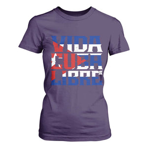 Viva Cuba Libre T Shirt For Women Cuban Freedom Supporter TS12 Purple Print Your Wear