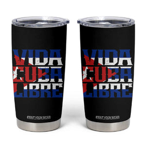 Viva Cuba Libre Tumbler Cup Cuban Freedom Supporter TS12 Black Print Your Wear