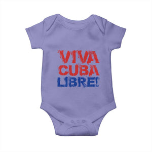 Viva Cuba Libre Baby Onesie SOS Cuba Stand With Freedom Movement TS12 Violet Print Your Wear
