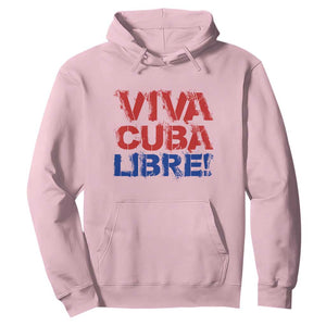 Viva Cuba Libre Hoodie SOS Cuba Stand With Freedom Movement TS12 Light Pink Print Your Wear