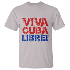 Viva Cuba Libre T Shirt SOS Cuba Stand With Freedom Movement TS12 Ice Gray Print Your Wear