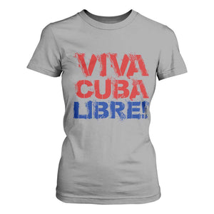 Viva Cuba Libre T Shirt For Women SOS Cuba Stand With Freedom Movement TS12 Sport Gray Print Your Wear