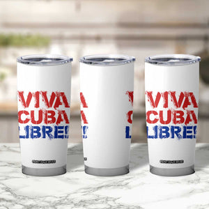Viva Cuba Libre Tumbler Cup SOS Cuba Stand With Freedom Movement TS12 Print Your Wear
