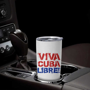 Viva Cuba Libre Tumbler Cup SOS Cuba Stand With Freedom Movement TS12 Print Your Wear