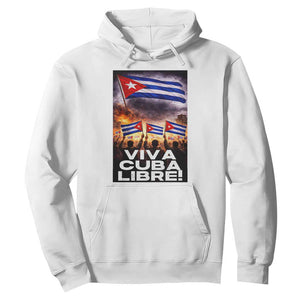 Viva Cuba Libre Hoodie Cuban Freedom Protest TS12 White Print Your Wear