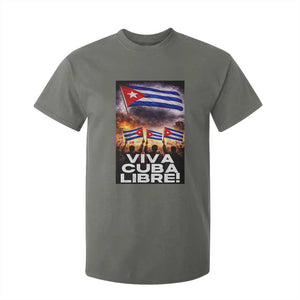 Viva Cuba Libre T Shirt For Kid Cuban Freedom Protest TS12 Military Green Print Your Wear