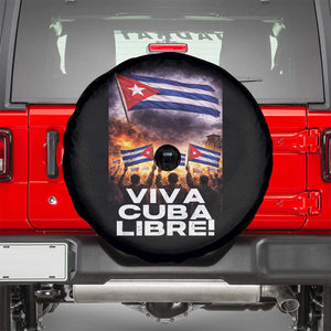 Viva Cuba Libre Spare Tire Cover Cuban Freedom Protest TS12 Black Print Your Wear