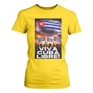 Viva Cuba Libre T Shirt For Women Cuban Freedom Protest TS12 Daisy Print Your Wear
