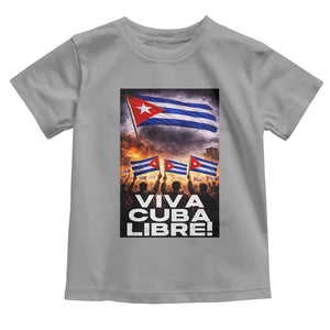 Viva Cuba Libre Toddler T Shirt Cuban Freedom Protest TS12 Sport Gray Print Your Wear