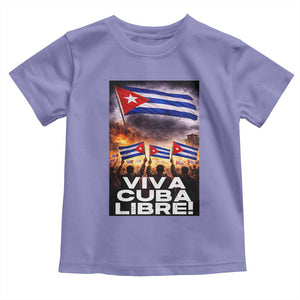 Viva Cuba Libre Toddler T Shirt Cuban Freedom Protest TS12 Violet Print Your Wear