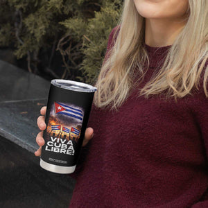 Viva Cuba Libre Tumbler Cup Cuban Freedom Protest TS12 Print Your Wear