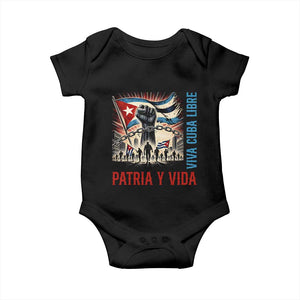 Cuban American Pride Baby Onesie Viva Cuba Libre Supporter TS12 Black Print Your Wear