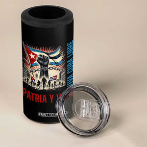 Cuban American Pride 4 in 1 Can Cooler Tumbler Viva Cuba Libre Supporter TS12 Print Your Wear