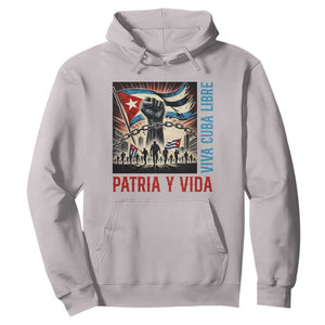 Cuban American Pride Hoodie Viva Cuba Libre Supporter TS12 Ice Gray Print Your Wear