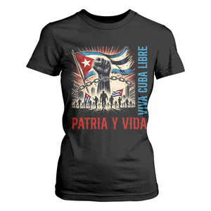 Cuban American Pride T Shirt For Women Viva Cuba Libre Supporter TS12 Black Print Your Wear