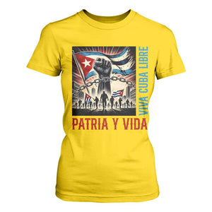 Cuban American Pride T Shirt For Women Viva Cuba Libre Supporter TS12 Daisy Print Your Wear