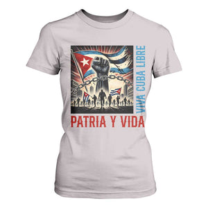 Cuban American Pride T Shirt For Women Viva Cuba Libre Supporter TS12 Ice Gray Print Your Wear
