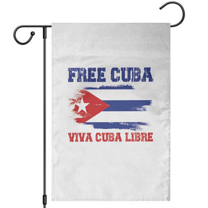 Cuban American Pride Garden Flag Freedom For Cuba TS12 White Print Your Wear