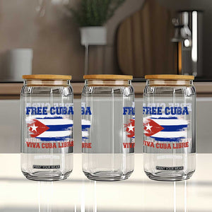 Cuban American Pride Glass Can Freedom For Cuba TS12 Print Your Wear