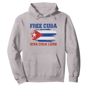 Cuban American Pride Hoodie Freedom For Cuba TS12 Ice Gray Print Your Wear