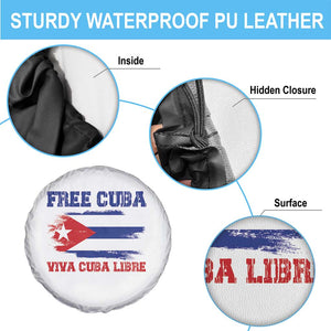 Cuban American Pride Spare Tire Cover Freedom For Cuba TS12 Print Your Wear