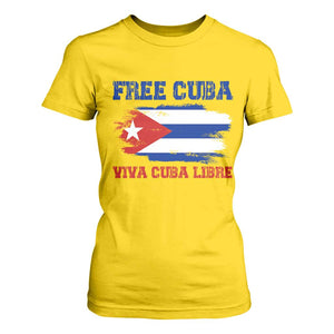 Cuban American Pride T Shirt For Women Freedom For Cuba TS12 Daisy Print Your Wear