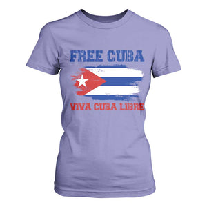 Cuban American Pride T Shirt For Women Freedom For Cuba TS12 Violet Print Your Wear