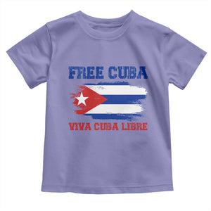 Cuban American Pride Toddler T Shirt Freedom For Cuba TS12 Violet Print Your Wear