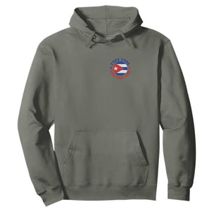 Free Cuba Viva Cuba Libre Hoodie SOS Cuba Energy Crisis TS12 Military Green Print Your Wear