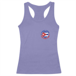 Free Cuba Viva Cuba Libre Racerback Tank Top SOS Cuba Energy Crisis TS12 Violet Print Your Wear