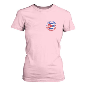 Free Cuba Viva Cuba Libre T Shirt For Women SOS Cuba Energy Crisis TS12 Light Pink Print Your Wear