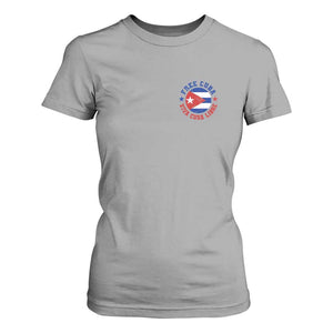 Free Cuba Viva Cuba Libre T Shirt For Women SOS Cuba Energy Crisis TS12 Sport Gray Print Your Wear