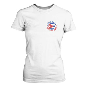 Free Cuba Viva Cuba Libre T Shirt For Women SOS Cuba Energy Crisis TS12 White Print Your Wear