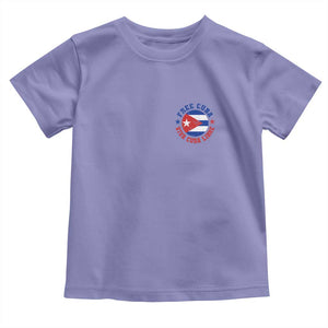 Free Cuba Viva Cuba Libre Toddler T Shirt SOS Cuba Energy Crisis TS12 Violet Print Your Wear
