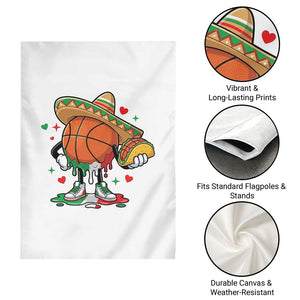 Funny Cinco De Mayo Basketball Garden Flag Mexican Fiesta Party TS12 Print Your Wear
